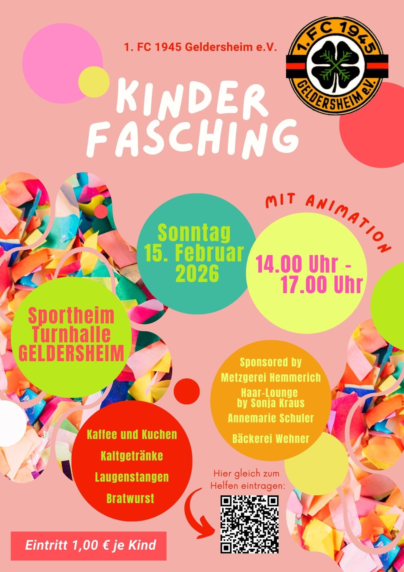 Kinderfasching am 15.02.2026